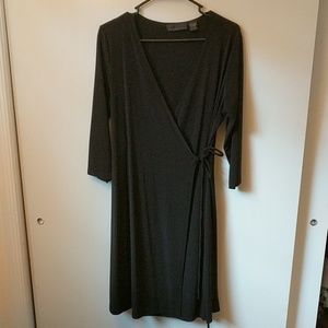 Black wrap dress